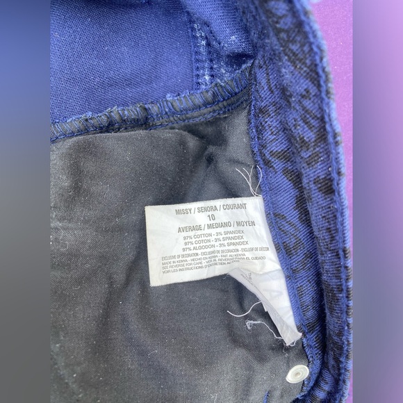 🍁364-You Are Perfect ❤️ Gloria Vanderbilt Paisley Denim - Picture 11 of 12